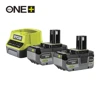 KIT ENERGIA CARICABATTERIA + 2 BATTERIE RYOBI 18V 4 ah