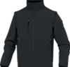 GIACCA SOFTSHELL DELTA PLUS "MYSEN2" NERO-GRIGIO VESTIB. DONNA