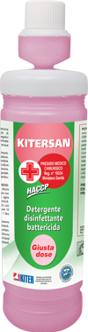 Disinfettante battericida KITERSAN 1L con dosatore, per uso professionale